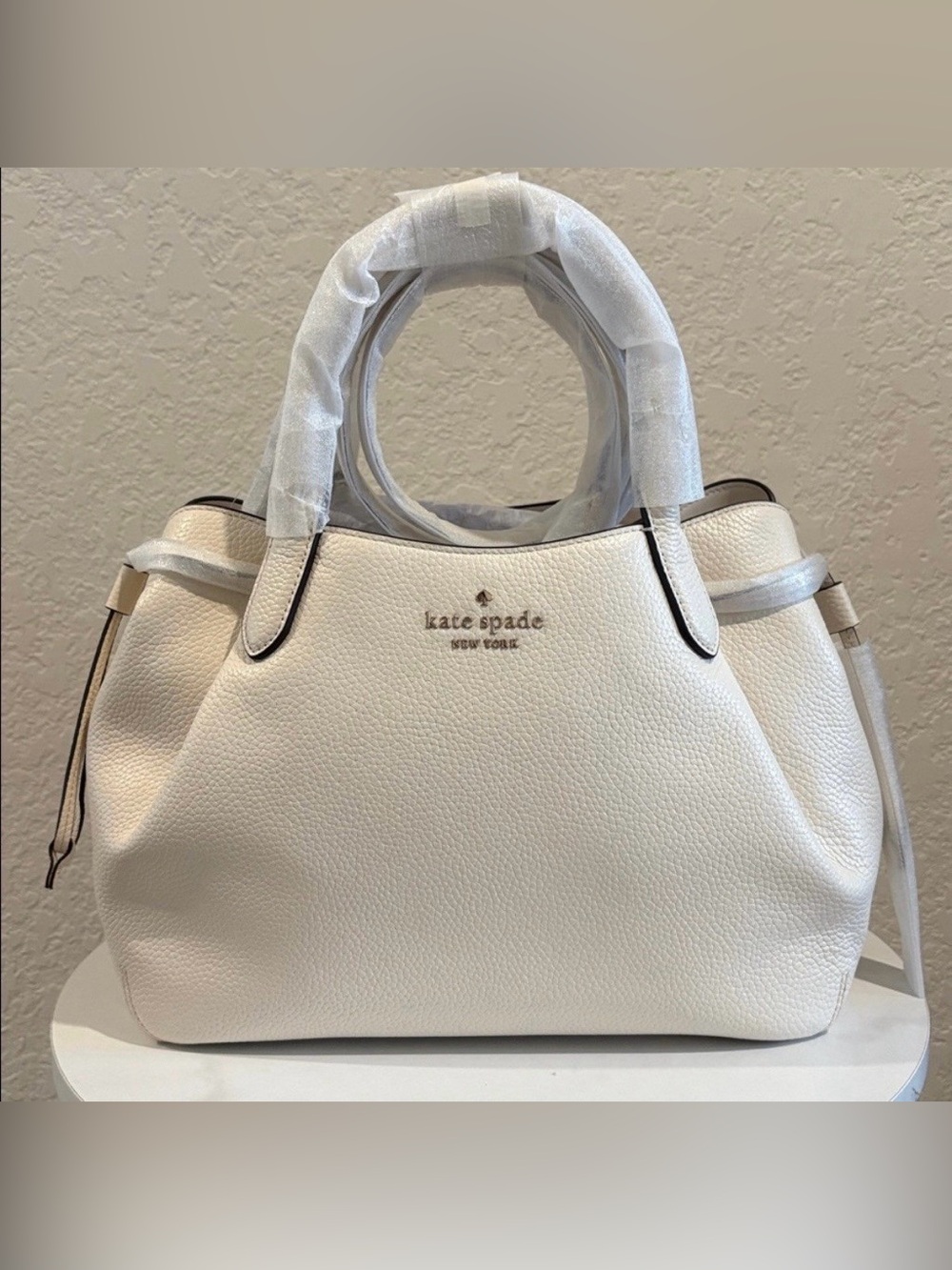 Kate Spade Dumpling Cream Leather Shoulder Bag NWT